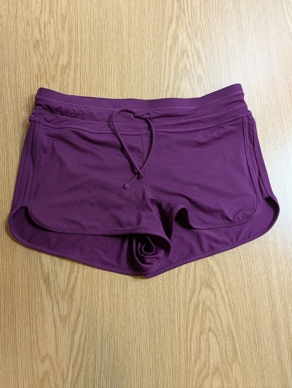 Athleta Fun In The Sun Swim Shorts, Built-in Brief Boyshorts, Plum XXS / XS / S - Picture 2 of 7